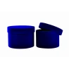 Velour Round Dark Blue Boxes, 1 Pack - 2 pcs, 12.5×17 cm, 11×15 cm
