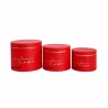 Gift Boxes, Red, 1 Set - 3 pcs, 13.5×10 cm, 15.5×12 cm, 17.5×14.5 cm