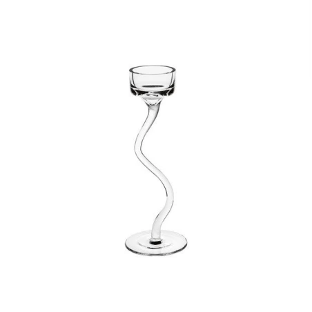 Glass Candle Holder, 20 cm