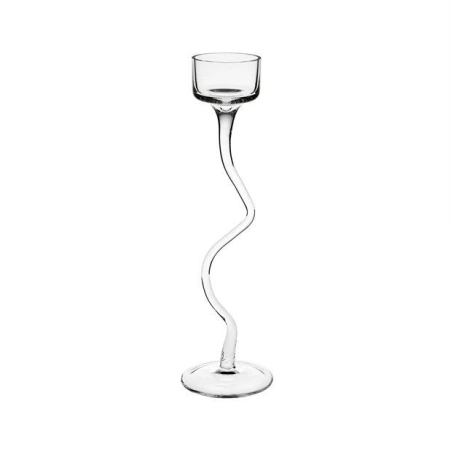 Glass Candle Holder, 30 cm