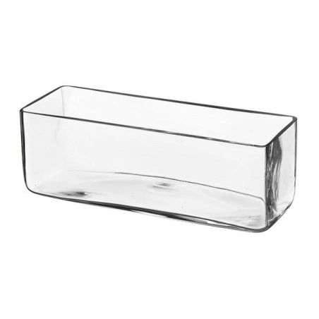 Stiklinė vaza, 10×30×10 cm