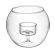 Glass Vase with Tealight Holder, 10.5×12 cm