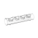 Glass Candle Holder for 4 Tealights, 6.5×30 cm