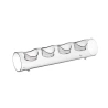 Glass Candle Holder for 4 Tealights, 6.5×30 cm