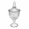 Decorative Glass Goblet Vase With Lid, 38.5×18.2 cm