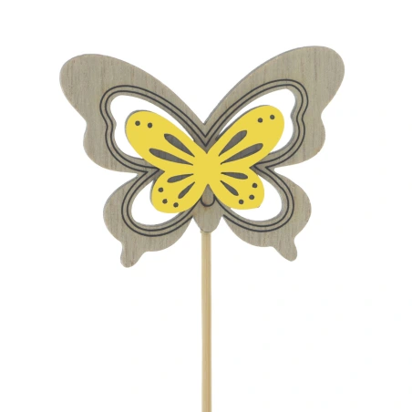 Butterfly, 4.5×6 cm on a 10 cm Stick