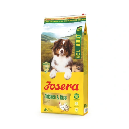Josera Chicken+Rice Active and Sensitive Dog Food, 12.5 kg