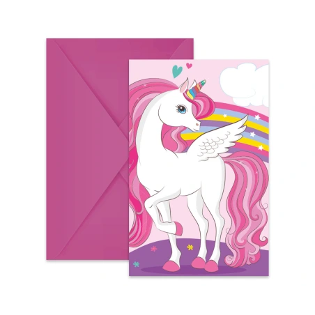 Invitations With Envelopes, 10×15 cm, 1 Pack – 6 pcs.