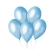 Balloons, 13", metallic light blue color, 1 pack - 50 pcs.