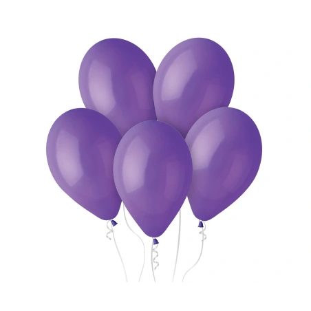 Balionai, 13", pastelinės violetinės spalvos, 1 pak. - 50 vnt.