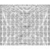Decorative Curtain "B&C Square" With Stars, Metallic Silver, 100×200 cm
