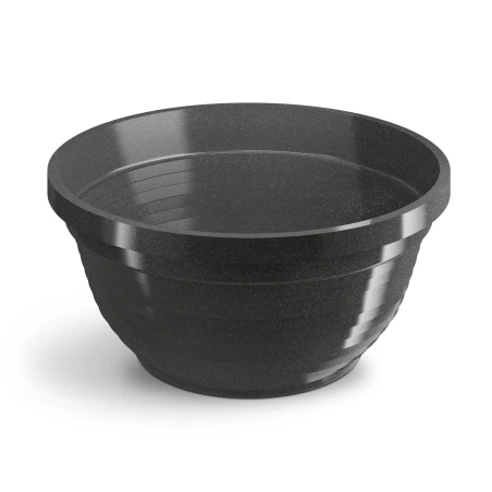 Puķupods Anita Bowl 18, 18 × 9,5 cm, grafīta krāsā