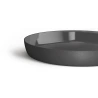 Aga Mat 20 Saucer, 17 × 2.7 cm, Graphite