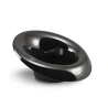 Plastmasas puķupods Ikebana Mori 2, melnā krāsā, 12 × 10,7 cm