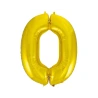 Foil Balloon "Number 0", 92 cm, Gold