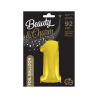 Foil Balloon "Number 1", 92 cm, Gold