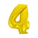 Foil Balloon "Number 4", 92 cm, Gold