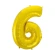 Foil Balloon "Number „6", 92 cm, Gold