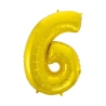 Foil Balloon "Number „6", 92 cm, Gold