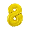 Foil Balloon "Number 8", 92 cm, Gold