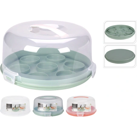 Cake Container With Dome, 25×14 cm