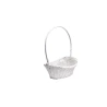 Wicker Basket, Size L, 42×25×33 cm, White