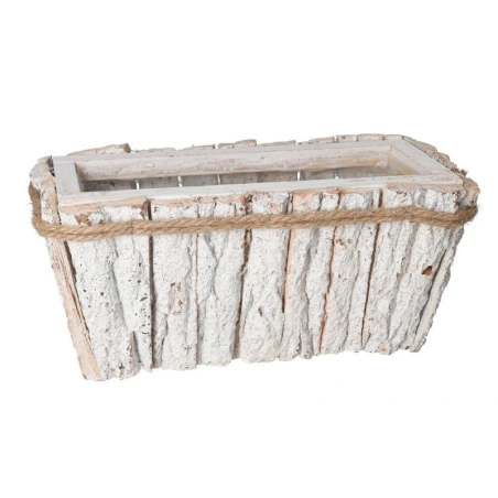 Planter, 14.5×32×15 cm, White