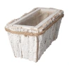 Puķu pods, 14,5×32×15 cm, balts