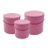 Boxes, 20 / 18 / 13 cm, Pastel Pink Colour, 1 Set - 3 pcs