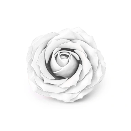 White Soap Rose, Ø 6 cm