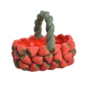 Basket with Strawberries, 23×14×19 cm