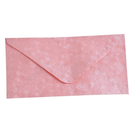 Aploksne, 22 × 11,2 cm, gaiši rozā krāsā, 1 iepakojums – 10 gab.