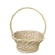 Champagne-Colored Woven Basket, 45×25×38 cm