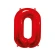 Number “0” Balloon, 85 cm, Red Colour