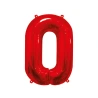 Balionas - skaičius „0“, 85 cm, raudonos spalvos