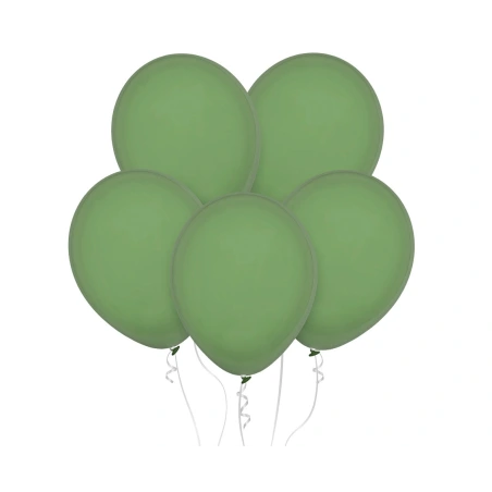 Balloons, 30 cm, Pastel Grey-Green Colour, 1 Pack - 10 pcs
