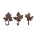Metal Hook Decorated with Leaves