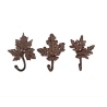 Metal Hook Decorated with Leaves
