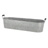 Elongated Zinc Bowl, 54.8 x 16.4 x 12.1 cm