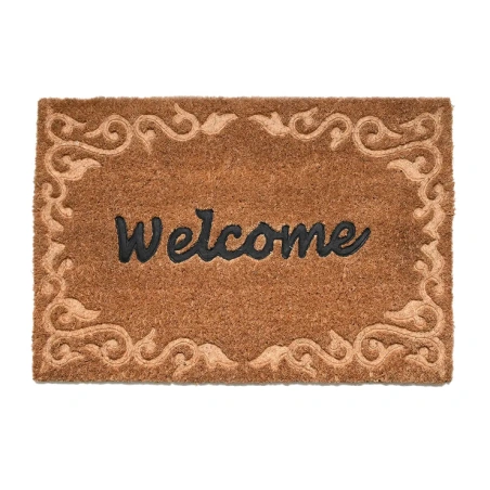 Coir Embossed Door Mat, 60.8 x 40.3