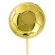 Futbola bumba, 5 cm uz 50 cm kociņa, zelta krāsā