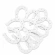 Horseshoe Decorations, 5×4 cm, White