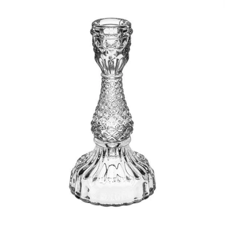 Stiklinė žvakidė, 18×9 cm