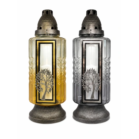 Decorative Grave Candle, 42 cm, Insert Height – 27 cm