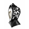 Heart Candle Holder, 31 × 23.5 cm, Glass Insert Height 21 cm, Ø 7 cm