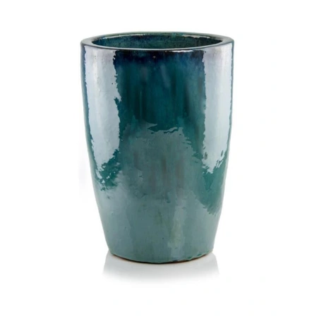 Ceramic Plant Pot, Turquoise
