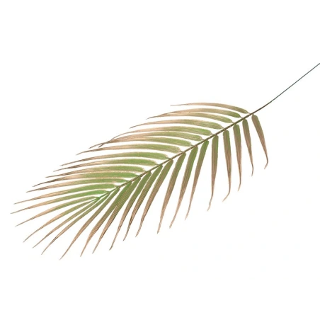 Artificial Palm Leaf, 70 cm, Gold-Green