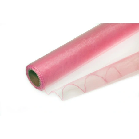 Organza, vecrozā krāsā (“Autumn Pink”), 40 cm × 9 y (~8,20 m)