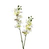 Dirbtinė gėlė orchidėja, 57 cm, baltos-žalsvos spalvos