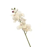 Dirbtinė gėlė orchidėja, 68 cm, baltos-geltonos spalvos